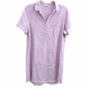 Veveret Lavender Tencel Shirt Dress